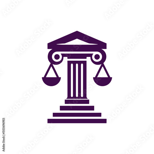 vector illustration of a law firm logo design
