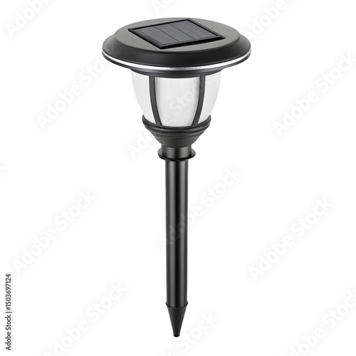 solar powered garden light with stake base
