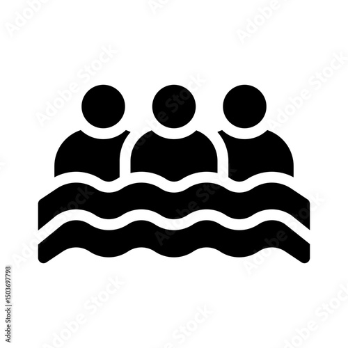 aquatic glyph icon