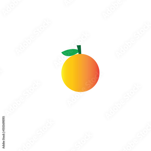 Orange fruit image vector illustration of sweet, sour and high in vitamin C orange fruit image