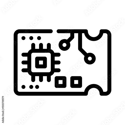 electronics education line icon