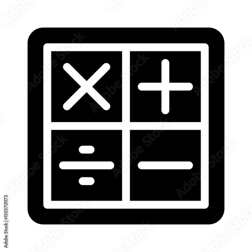 math education glyph icon