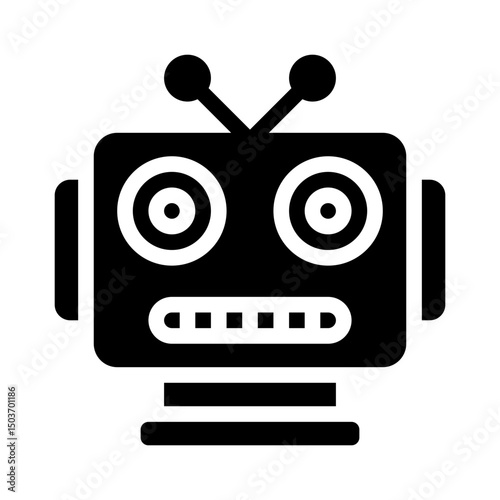 robotics glyph icon