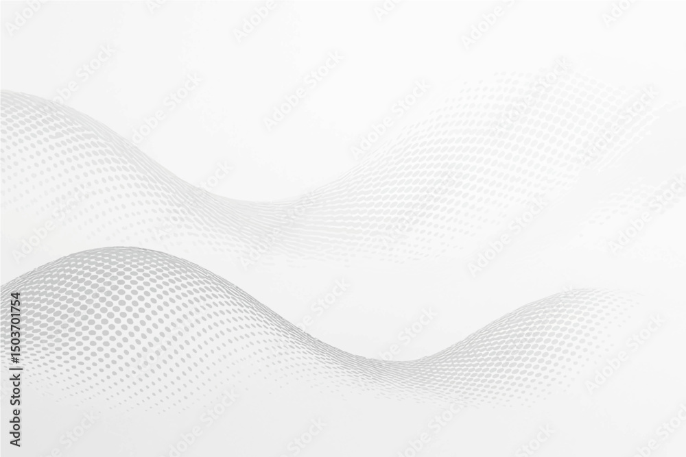 Fototapeta premium Abstract grey wavy lines create a modern digital technology business background illustration.