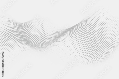 Abstract  grey wavy lines create a modern digital technology business background illustration.