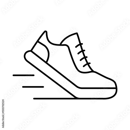 Running Line Icon. Fitness, Health, Healthy Lifestyle, Wellbeing, Exercise, Health Care, Sport, Workout Editable Stroke Vector Illustration