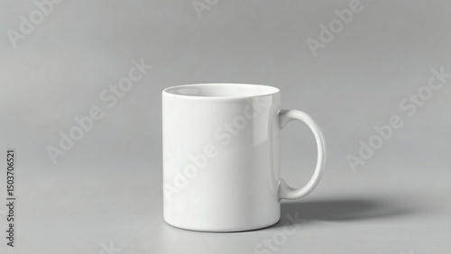 White coffee mug mockup template cup, coffee, drink, mockup, empty, coffee cup, isolated, grey background