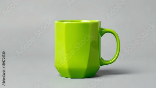 Green coffee mug mockup template cup, coffee, drink, mockup, empty, coffee cup, isolated, grey background