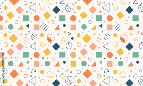 Colorful Abstract Universe: Unexpected Forms & Joyful Seamless Design
