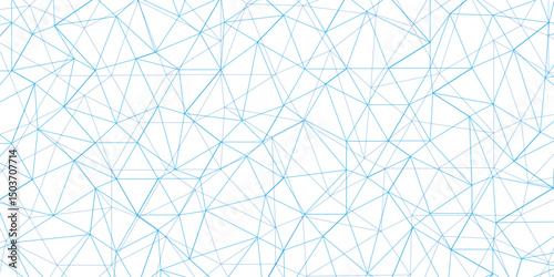 Abstract of simple BLUE line triangle pattern geometric background .white background creative and geometric shape with white luxury pattern .BLUE and white geometric background with low poly triangle