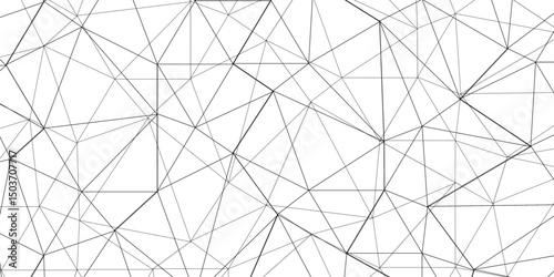 Abstract of simple gray line triangle pattern geometric background .white background creative and geometric shape with white luxury pattern .Gray and white geometric background with low poly triangle