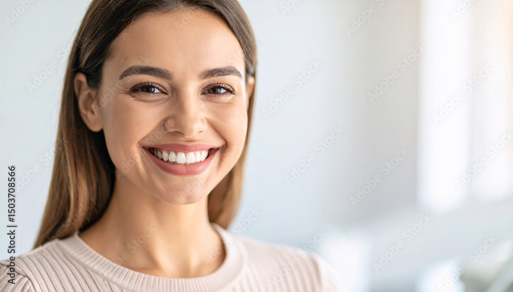 Radiant Smile: A portrait of a confident, beautiful person with a warm smile, representing joy, positivity, and well-being. Radiant Smile: A portrait of a confident, beautiful person with a warm smile, representing joy, positivity, and well-being.