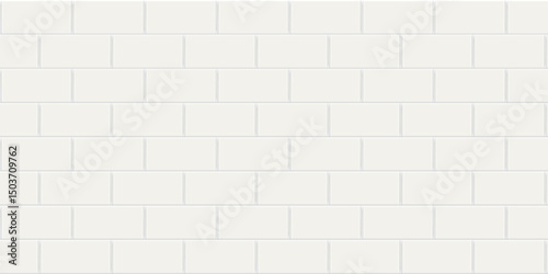 Vector seamless monk cross bond white brick wall texture.