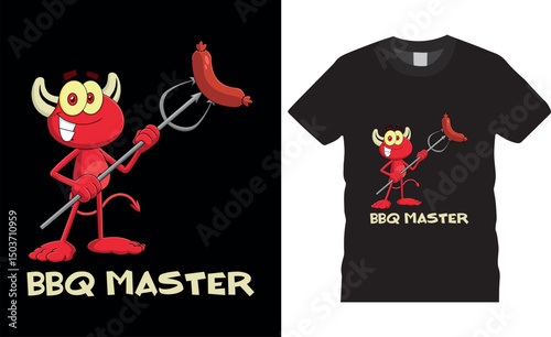 Bbq master BBQ t shirt design.
