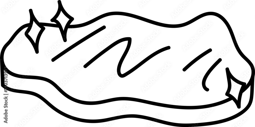 Fototapeta premium Melting Glacier Sketch