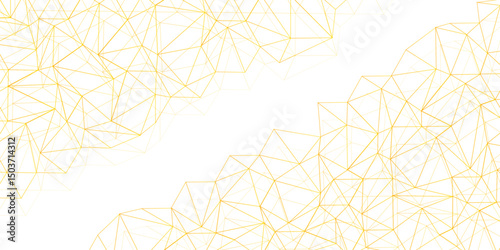 Foto Abstract of simple GOLD line triangle pattern geometric background
