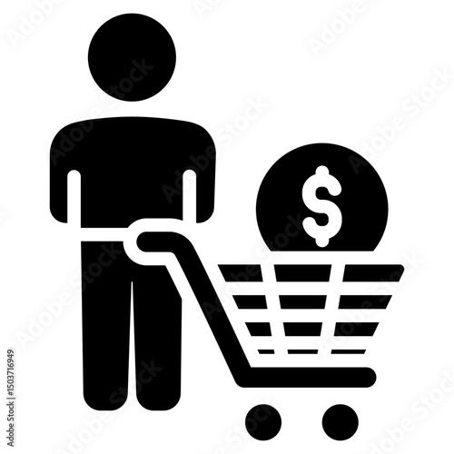 Consumer Glyph Icon