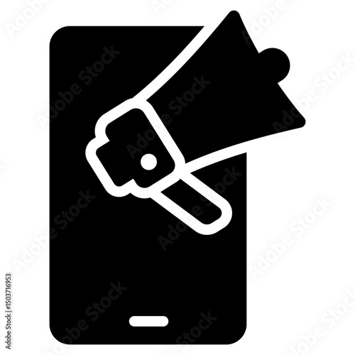 Viral Glyph Icon