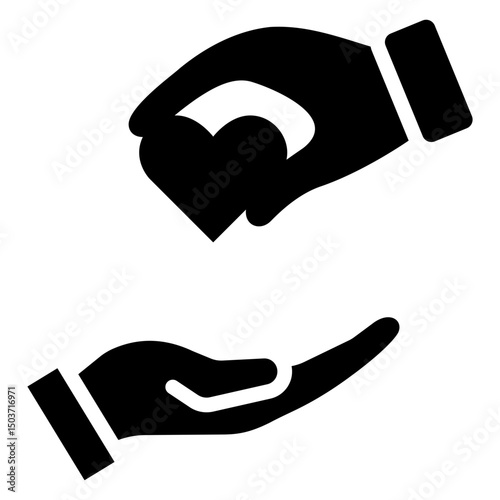 Charity Glyph Icon
