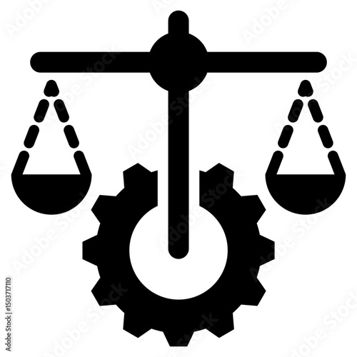 Legal Process Glyph Icon