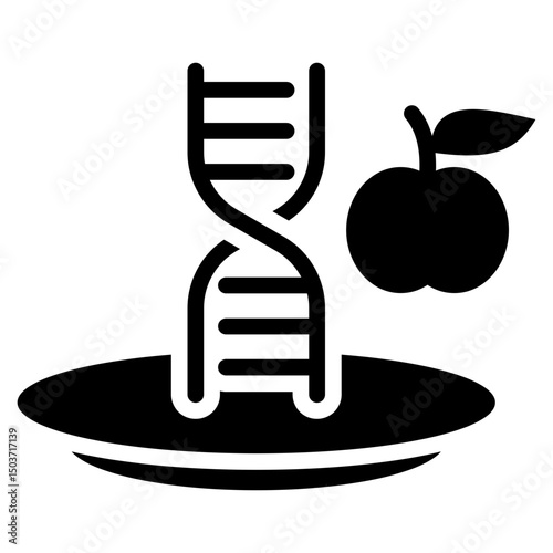Nutrigenomics Glyph Icon