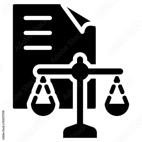 Court Order Glyph Icon