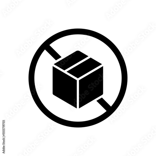 Out of Stock icon vector design templates simple and modern concept, isolated on white background