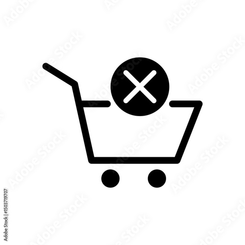 Out of Stock icon vector design templates simple and modern concept, isolated on white background