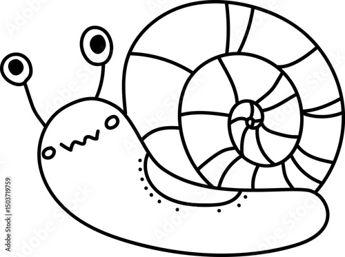 Snail Shell Spiral Cartoon