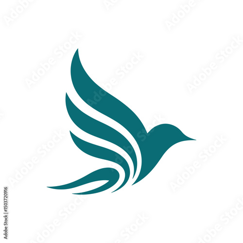 Unique bird logo Modern and minimalist vector and abstract logo