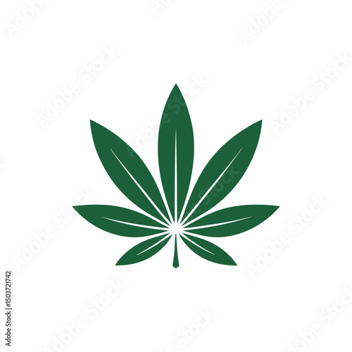 Unique cannabis logo Modern and minimalist vector and abstract logo
