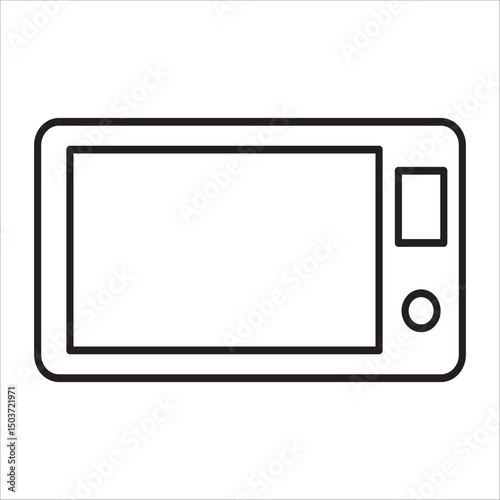 Oven icon outline vector