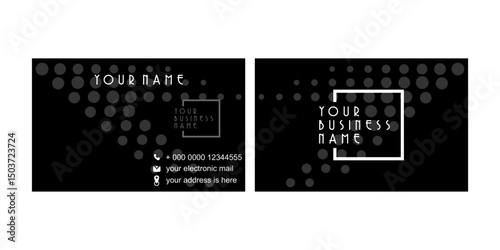 ID card design with small to large round style