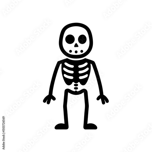 Dancing Skeleton Doodle Vector For A Funny And Spooky Halloween Party