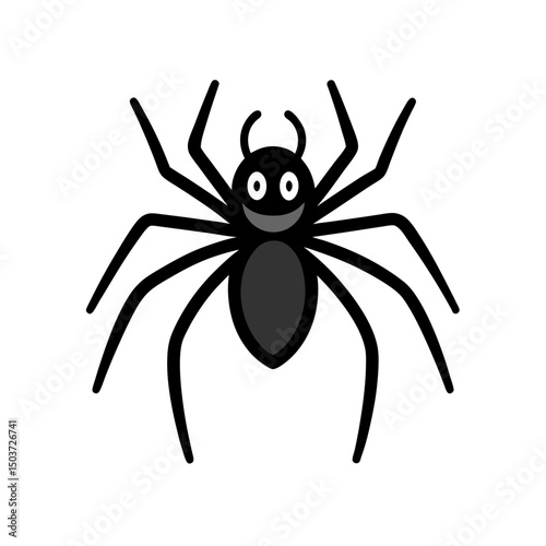 Daddy Long Legs Spider Doodle Vector For A Common And Creepy Household