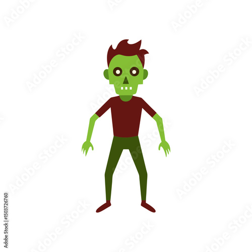 Female Zombie Doodle Vector Character For A Spooky And Undead Woman