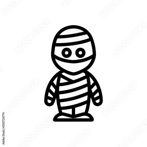 Angry Mummy Doodle Vector Breaking Free For A Horror And Revenge Scene