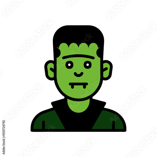 Angry Frankenstein Doodle Vector Monster For A Raging Halloween Creature