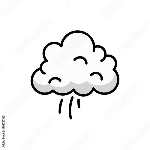 Wisps Of Fog Doodle Vector For A Light And Eerie Atmospheric Mist