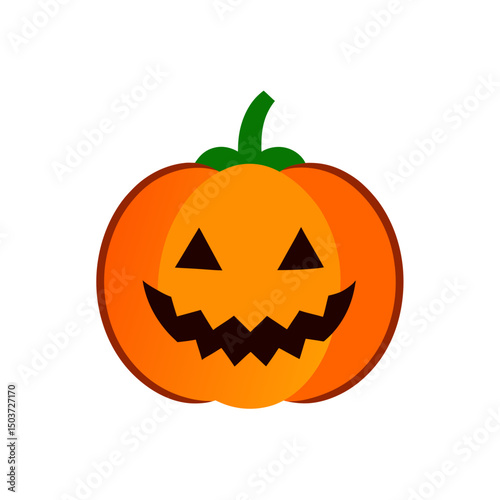 Classic Jack O Lantern Doodle Vector With A Happy And Spooky Grin