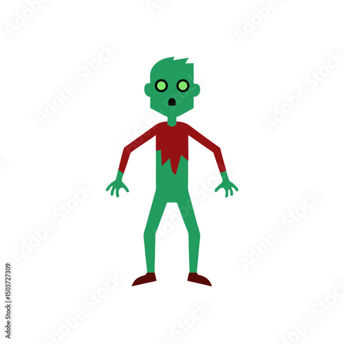 Rising Zombie Doodle Vector From The Grave For A Spooky Undead Horror