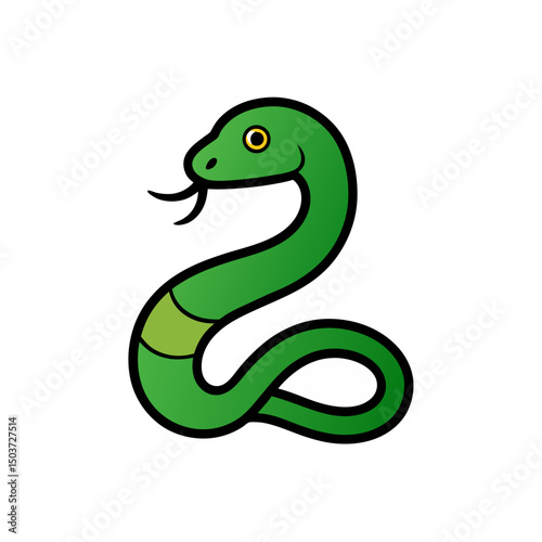 Snake Skeleton Doodle Vector For A Macabre And Anatomical Reptile Design