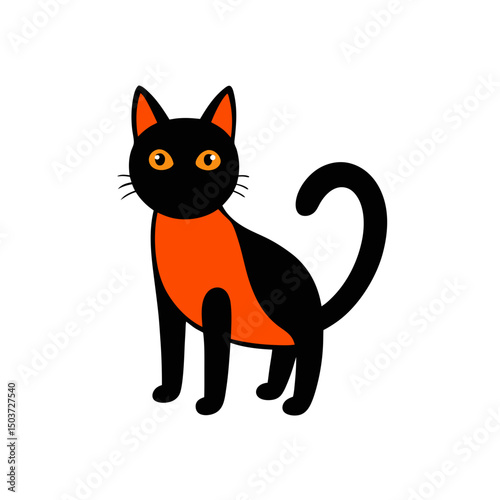 Stretching Cat Doodle Vector For A Cute And Playful Feline Friend Pose