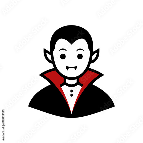 Regal Vampire Lord Doodle Vector For A Powerful And Commanding Undead Figure