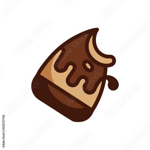 Box Of Chocolates Doodle Vector For A Valentine's Day Or Sweet Gift