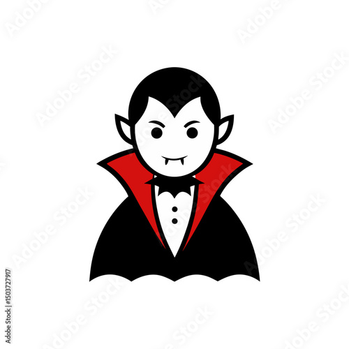 Cute Cartoon Vampire Doodle Vector For A Friendly And Fun Halloween Kid