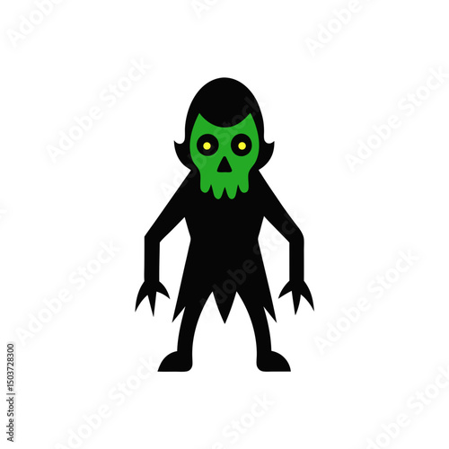 Screaming Ghoul Doodle Vector For A Terrifying And Loud Monster Design