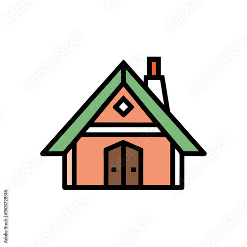 Cluttered Attic Doodle Vector With Boxes For A Realistic Storage Scene
