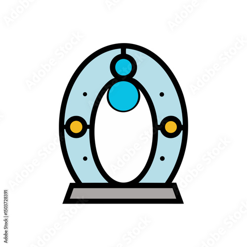 Swirling Magic Portal Doodle Vector For A Fantasy Or Sci Fi Gateway