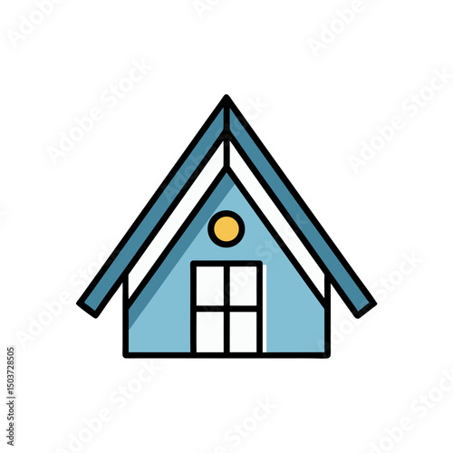 Haunted Attic Doodle Vector With Cobwebs For A Spooky House Interior